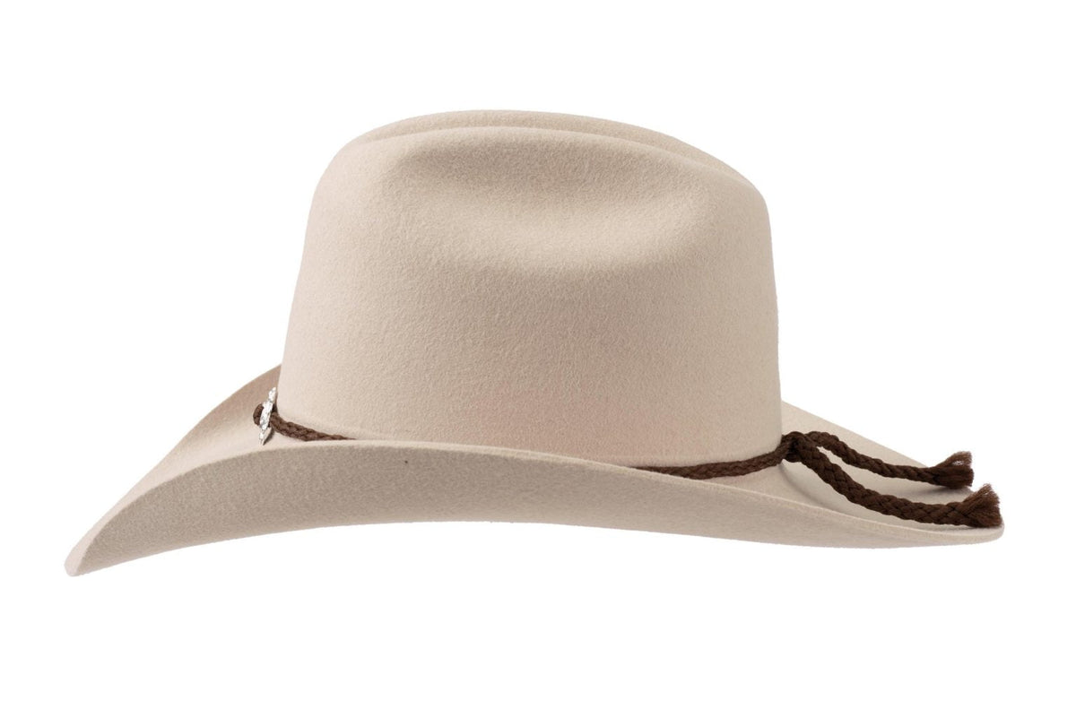 88050 warm white fur felt Cowboy hat