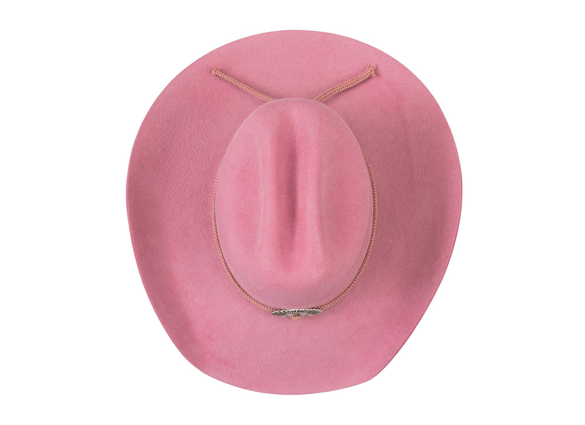 88025 pink fur felt Cowboy hat