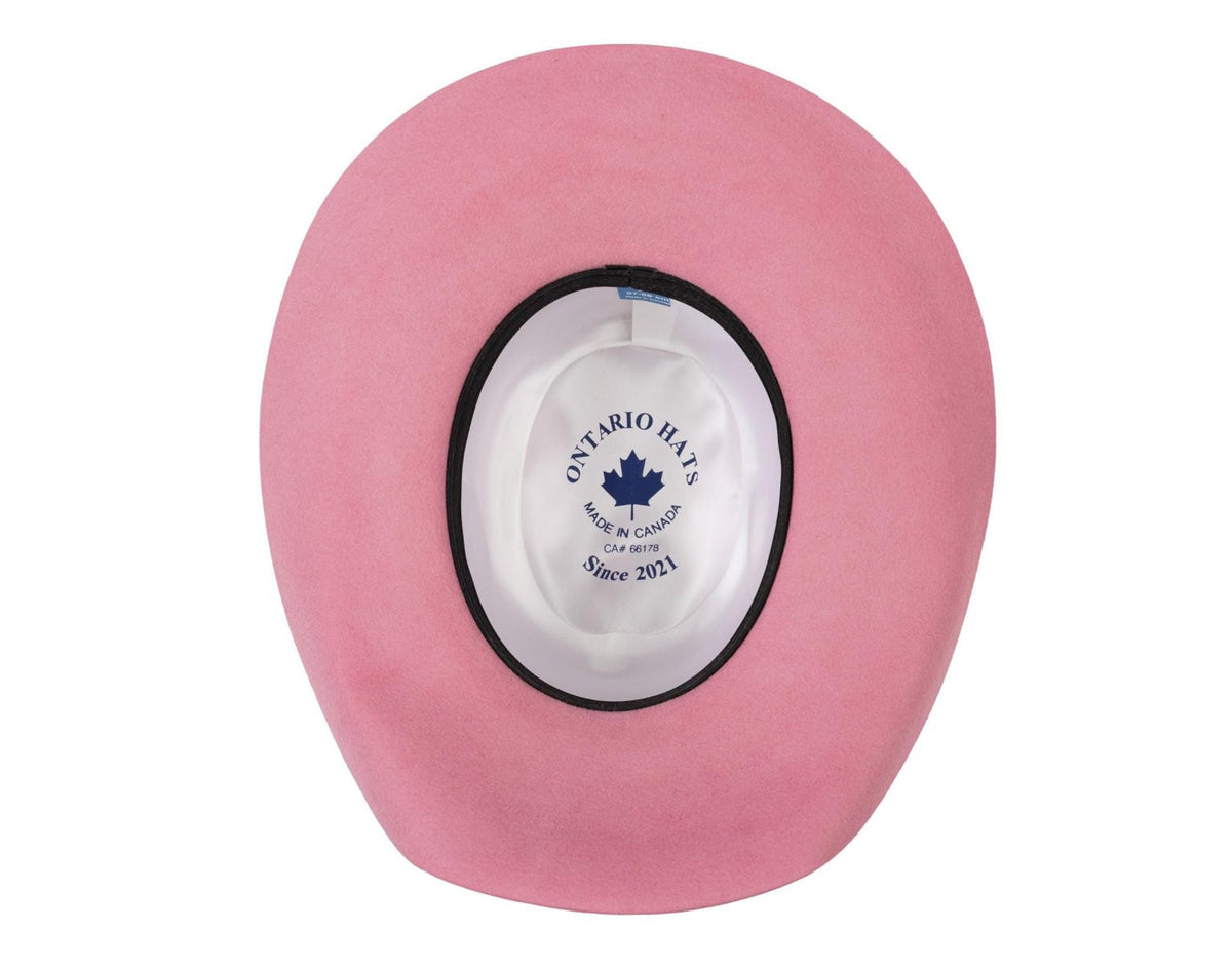 88025 pink fur felt Cowboy hat