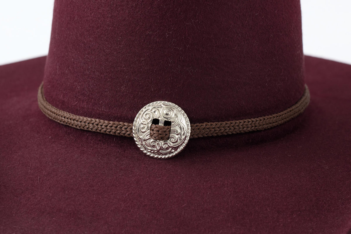 88075 burgundy fur felt Cowboy hat
